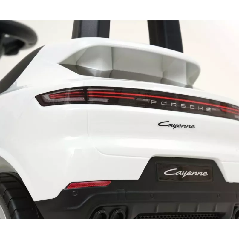 MILLY MALLY Pojazd dla dzieci Porsche Cayenne S Biały - Elektryczny samochodzik z akumulatorem 12V, pilotem, światłami LED