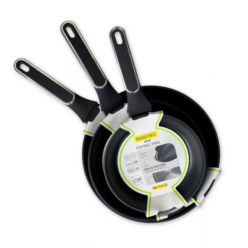 Patelnia Maestro Wave 20 cm z powłoką nieprzywierającą MR-1212-20