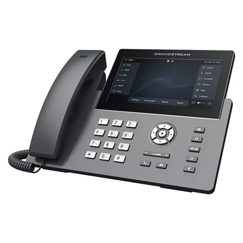 Grandstream GRP2670 Telefon IP 12 Linii 7 inch Ekran Dotykowy Wi-Fi Bluetooth PoE Czarny