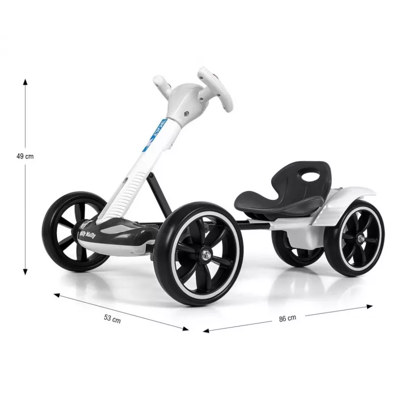 MILLY MALLY Go-kart Battery-powered Bolt White