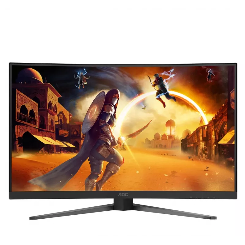 AOC C32G4Z 31.5 inch Curved Gaming Monitor, Full HD, 240Hz, 1ms, VA, FreeSync Premium, Czarny/Czerwony