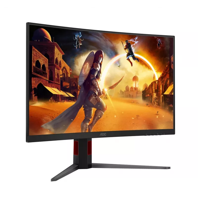 AOC C32G4Z 31.5 inch Curved Gaming Monitor, Full HD, 240Hz, 1ms, VA, FreeSync Premium, Czarny/Czerwony