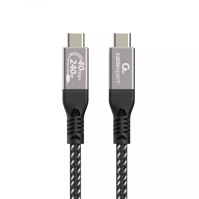 Gembird CCBP-USB4-CMCM240-0.5M Premium USB4 Type-C Charging and Data Cable, 40 Gbps, 240 W, 0,5 m