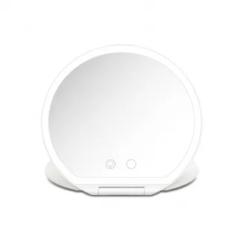 Lustro do makijażu Girmi BE03 z oświetleniem LED, powiększenie 1x/5x, wykończenie chromowane