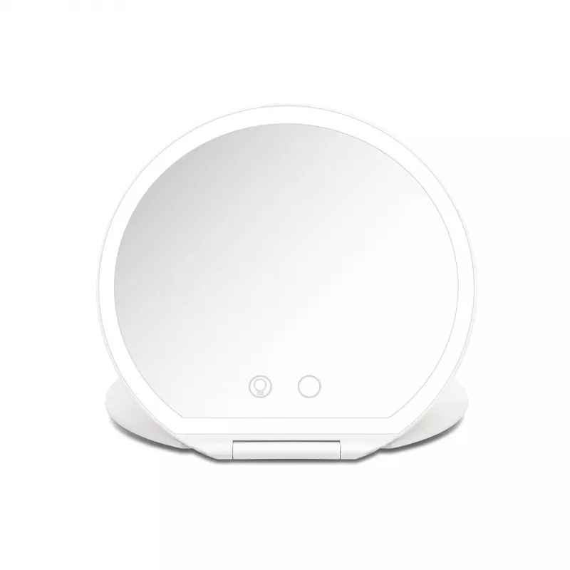 Lustro do makijażu Girmi BE03 z oświetleniem LED, powiększenie 1x/5x, wykończenie chromowane