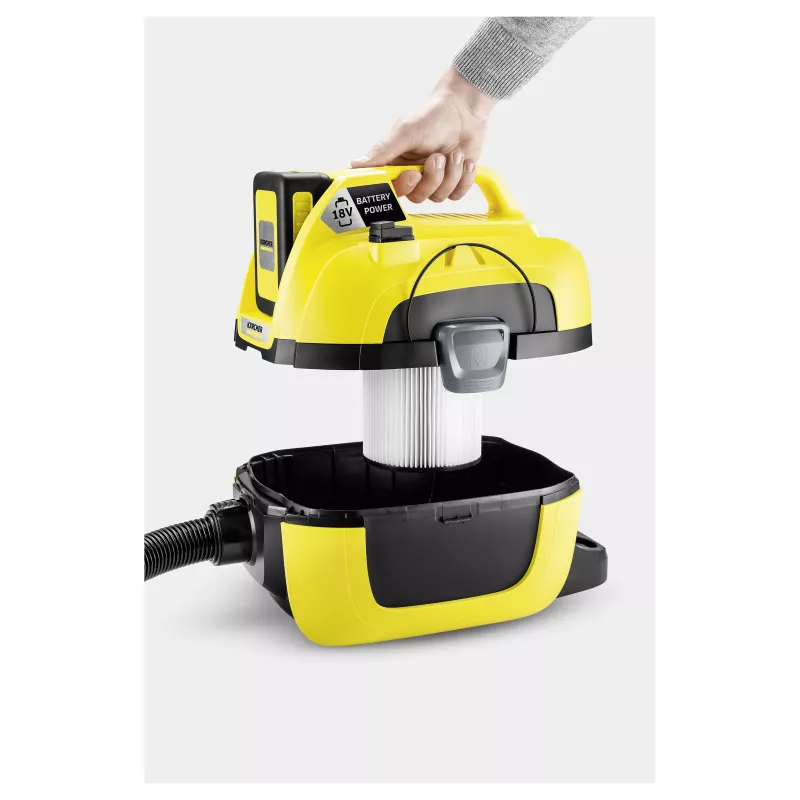 Kärcher WD 1 Compact Battery Set Odkurzacz mokro-suchy, 15L, 1000W