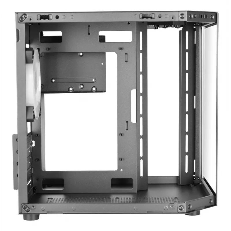 TACENS Mars Gaming MC-3TLITE Mini Tower Czarny Szklany Panel FRGB Obudowa