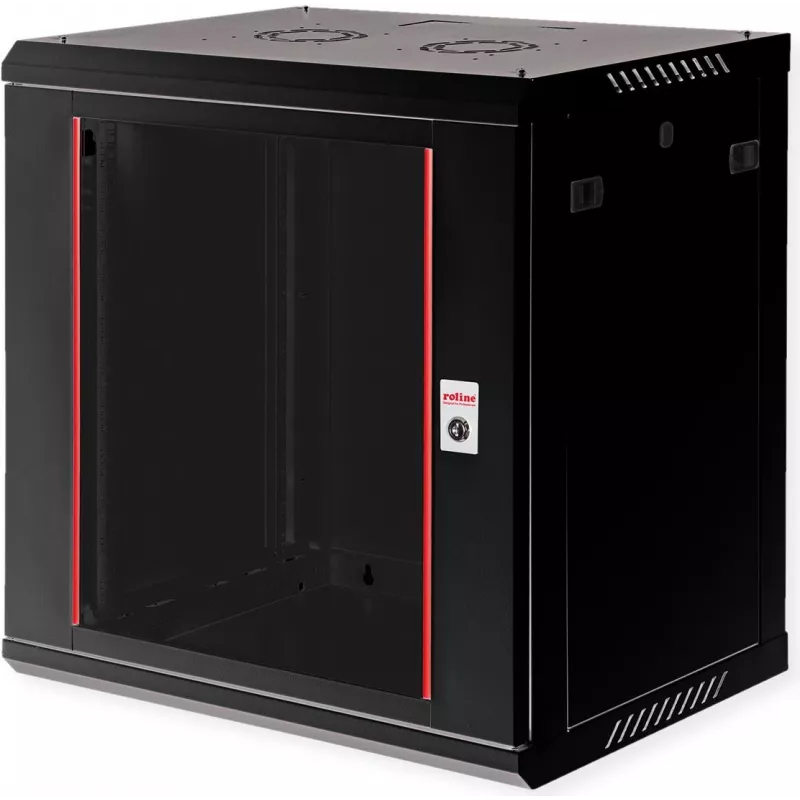 ROLINE 19 Inch Wall Mount Enclosure Basic Plus 600x450 BxT Black - Wall Enclosure (26.21.0285)
