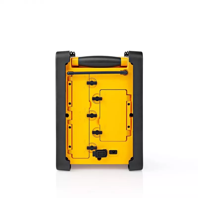 Nedis FM Radio RDFM3100YW - Przenośne radio FM z Bluetooth i AUX, IPX5, żółty