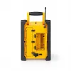 Nedis FM Radio RDFM3100YW - Przenośne radio FM z Bluetooth i AUX, IPX5, żółty