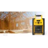 Nedis FM Radio RDFM3100YW - Przenośne radio FM z Bluetooth i AUX, IPX5, żółty