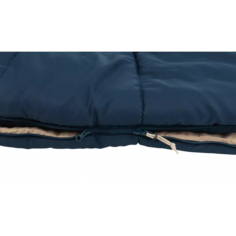 Outwell Contour Lux Deep Blue Śpiwór 220x85 cm -19 do 15 °C Prawy Zamek