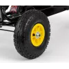 MILLY MALLY Pedal Go-Kart Thor Black, Stalowa Rama, Koła z Pianki EVA, Hamulec Ręczny, Jazda Do Przodu/Tyłu, dla Dzieci 3-8 Lat, Maks. Obciążenie 30 kg
