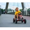 MILLY MALLY Pedal Go-Kart Thor Black, Stalowa Rama, Koła z Pianki EVA, Hamulec Ręczny, Jazda Do Przodu/Tyłu, dla Dzieci 3-8 Lat, Maks. Obciążenie 30 kg