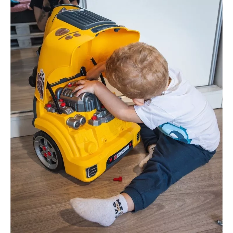 MILLY MALLY Zestaw Warsztatu Mechanika z Rozłożonym Silnikiem N-Gine Żółty