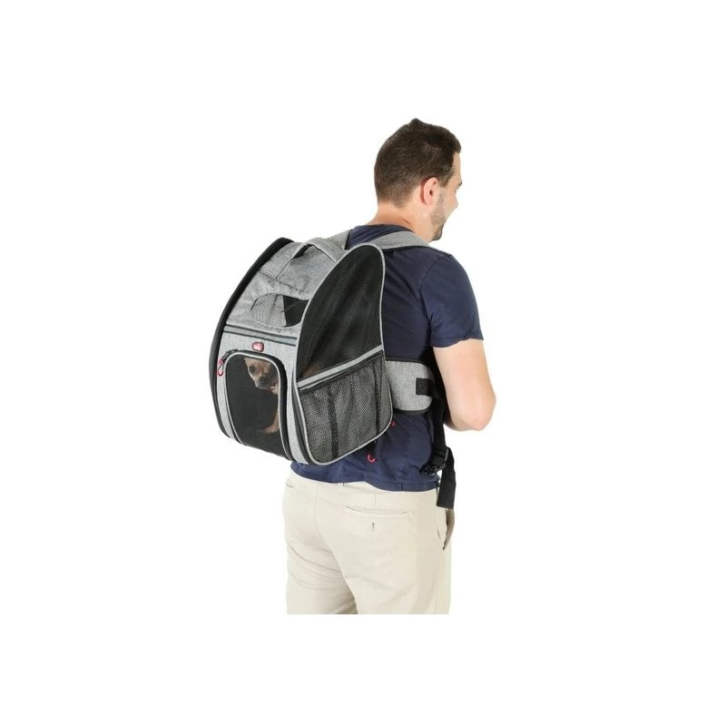ZOLUX Nomad Plecak transportowy dla psów i kotów, 32x25x42 cm, szary/czarny