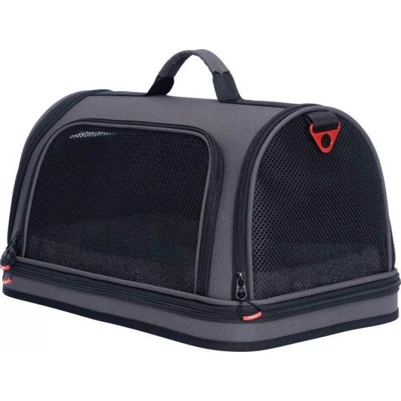 ZOLUX NOMAD M Wzmocniona Torba Transportowa dla Psów i Kotów, Czarny, 44,5x28x25 cm