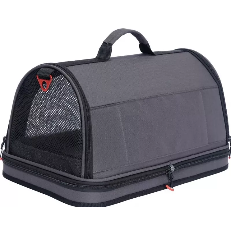 ZOLUX Nomad L Wzmocniona Torba Transportowa dla Psów i Kotów, Czarny, 50x32x29 cm