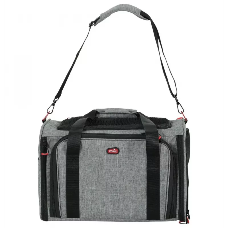 Torba transportowa dla zwierząt ZOLUX NOMAD M rozszerzana 44x28x28 cm szary
