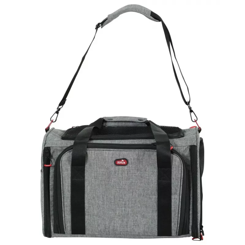 Torba transportowa dla zwierząt ZOLUX NOMAD M rozszerzana 44x28x28 cm szary