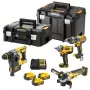 DEWALT DCK428P3T 18V XR 4-częściowy zestaw narzędzi akumulatorowych z 3x bateriami 5.0 Ah, ładowarką i walizką TSTAK