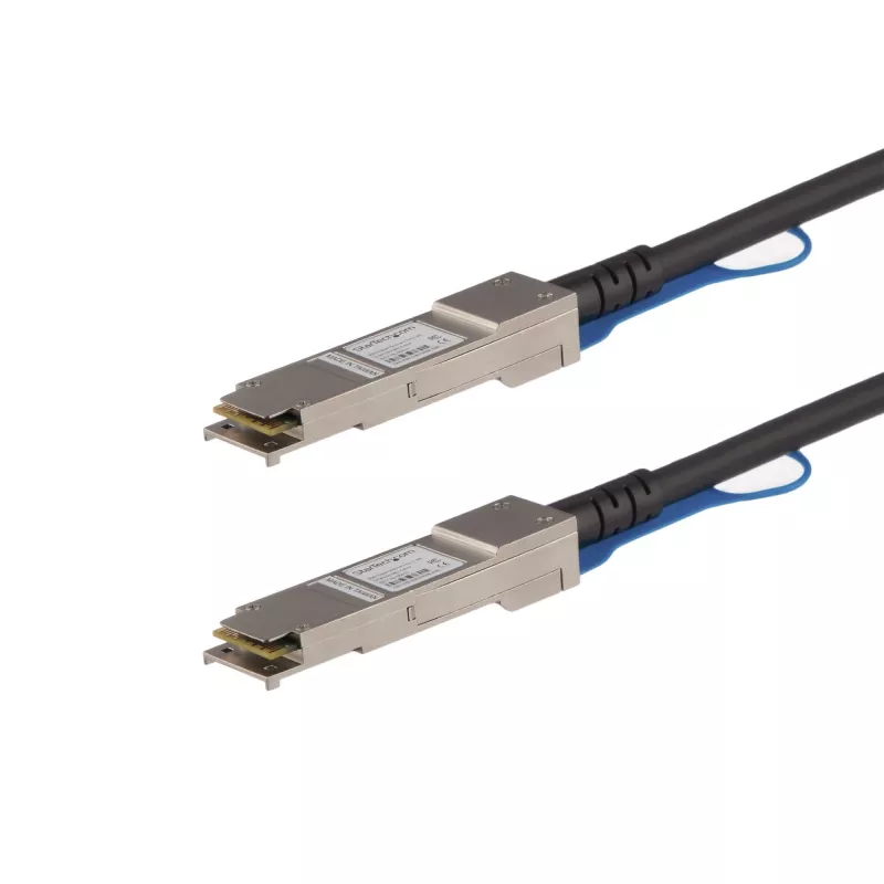 StarTech.com 0.5m QSFP+ Direct Attach Cable - MSA Compliant - 40G QSFP+ Passive Twinax Cable - QSFP to QSFP - Black