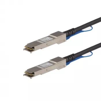 StarTech.com 0.5m QSFP+ Direct Attach Cable - MSA Compliant - 40G QSFP+ Passive Twinax Cable - QSFP to QSFP - Black