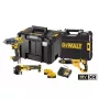 DEWALT 18V XR Akumulatorowy Zestaw 3-częściowy DCK327P2T (DCD791, DCG405, DCH263) z 2 bateriami 5,0 Ah, ładowarką i walizkami TSTAK
