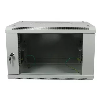 ALLNET 19 inch Szafa ścienna 9U Głębokość 600mm Jasnoszary Flat Pack Seria SMA