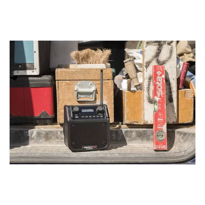 PerfectPro DABPRO Radio budowlane DAB+ FM Bluetooth IP65 Czarny