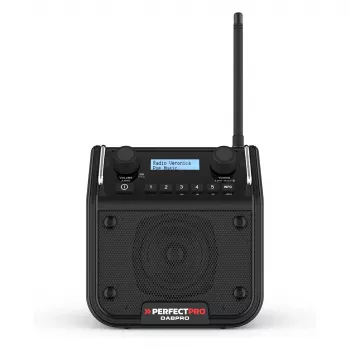 PerfectPro DABPRO Radio budowlane DAB+ FM Bluetooth IP65 Czarny