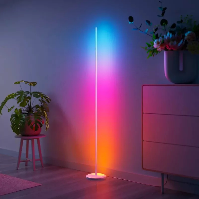 Nanoleaf Floor Lamp Smart Matter WiFi 1700Lm RGBW, Biały | 22 W | 16M+ kolorów
