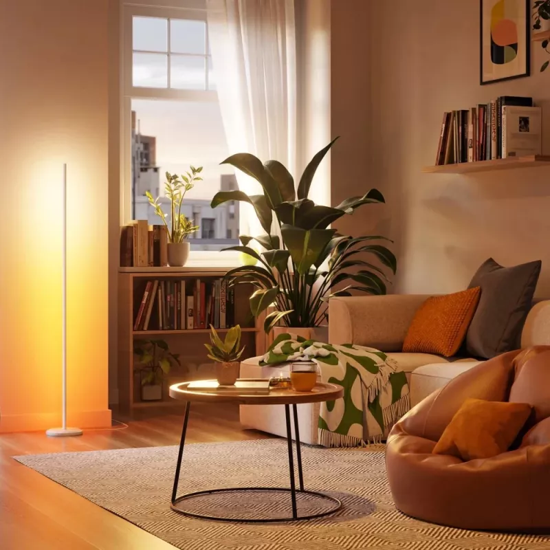 Nanoleaf Floor Lamp Smart Matter WiFi 1700Lm RGBW, Biały | 22 W | 16M+ kolorów