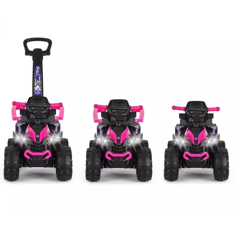 Rower dziecięcy MILLY MALLY z rączką Wild Pink 12 cali