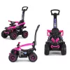 Rower dziecięcy MILLY MALLY z rączką Wild Pink 12 cali