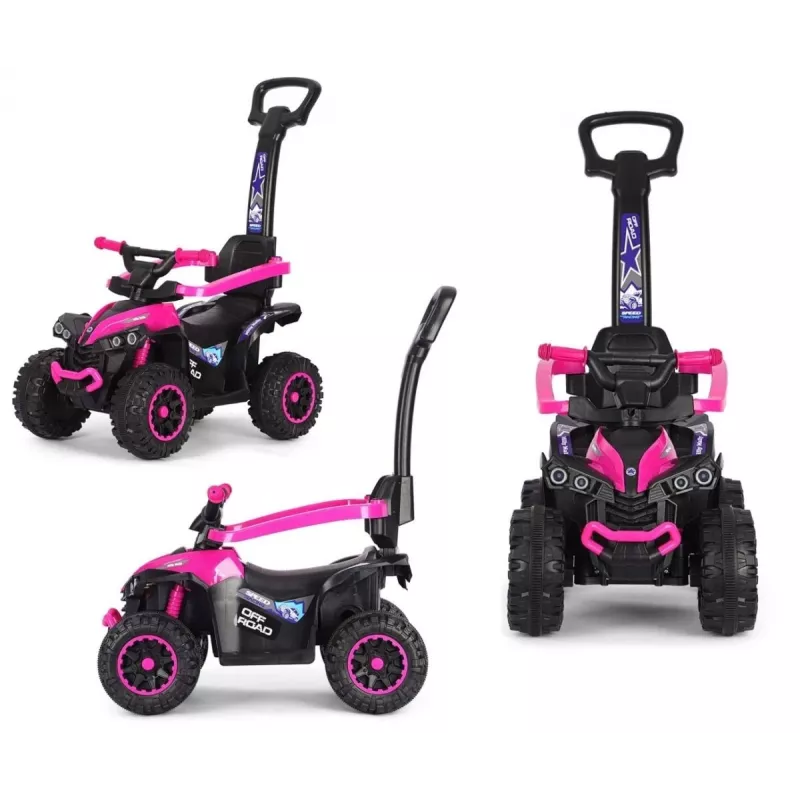 Rower dziecięcy MILLY MALLY z rączką Wild Pink 12 cali
