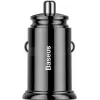 Baseus Circular PD QC4.0+ 30W Car Charger z podwójnymi portami (USB-C + USB-A) - Czarny
