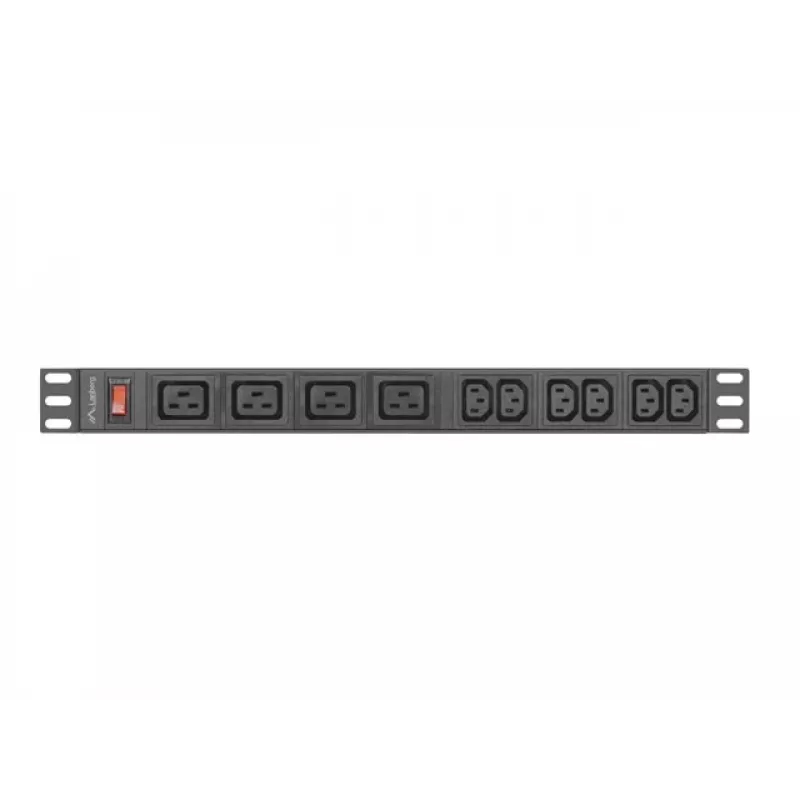 LANBERG Rack PDU 19 inch 1U 16A 2m 4x C19 6x C13 C20 Black