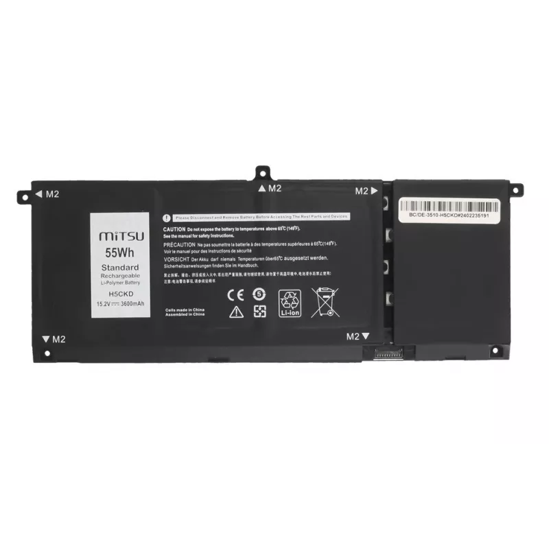 Bateria MITSU H5CKD do Dell Inspiron 5400 5401 5402 5406 5501 5508 3600 mAh (55 Wh) 15,2 V