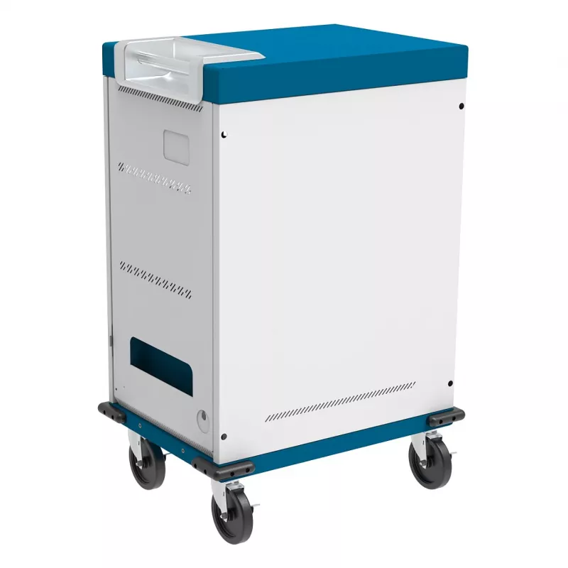 GoodConnections GEMMA T32C Tablet Charging Cart USB-C 18W per Port PD3.0 QC3.0 Biały/Niebieski