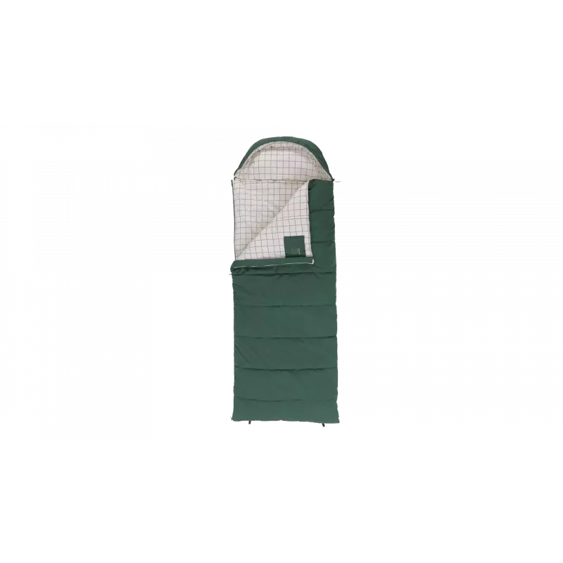 Śpiwór Outwell Camper Prime Green 235 x 90 cm -15 do 5 °C Prawy Zamek