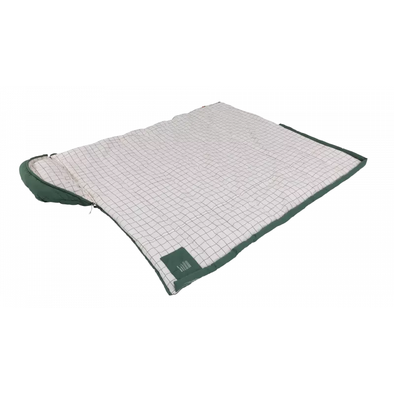 Śpiwór Outwell Camper Prime Green 235 x 90 cm -15 do 5 °C Prawy Zamek