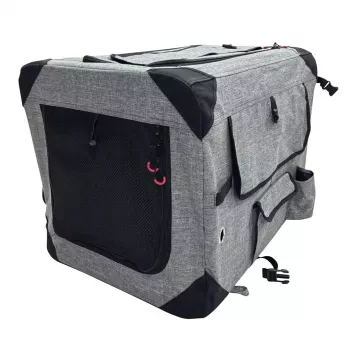 ZOLUX NOMAD S Składany materiałowy transporter dla zwierząt 42x60x42 cm Szary