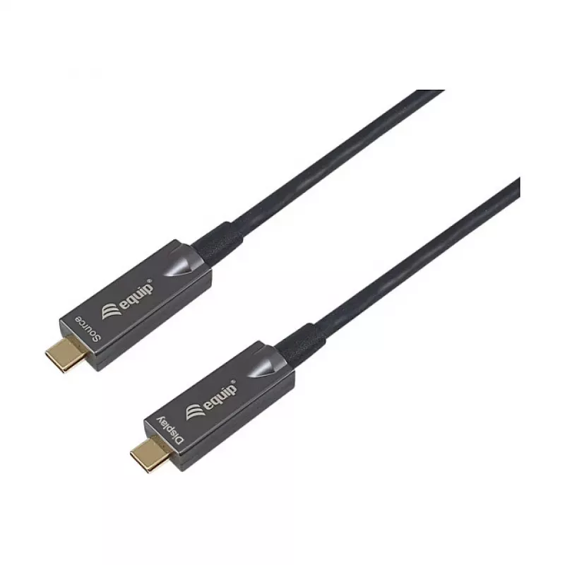 Equip USB 3.2 Gen 2 USB-C do USB-C Active Optical Cable 15m Czarny