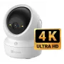 EZVIZ H6c G1 4K Obrotowa Kamera IP do Wewnątrz, 4K UHD, 3840x2160, Wi-Fi, Ethernet, Noktowizja, Dwukierunkowe Audio, Detekcja AI, Montaż Sufit/Ściana/Biurko
