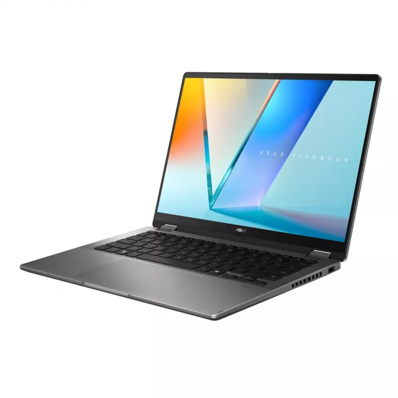 ASUS Vivobook 14 Flip TP3407SA-SG146W Ultra 5 226V 14,0 cala WUXGA Dotyk 60Hz 300nitów AG 16GB LPDDR5X 512GB SSD Intel Arc Graphics FHD Kamera 70WHrs Win11 Matowy Szary