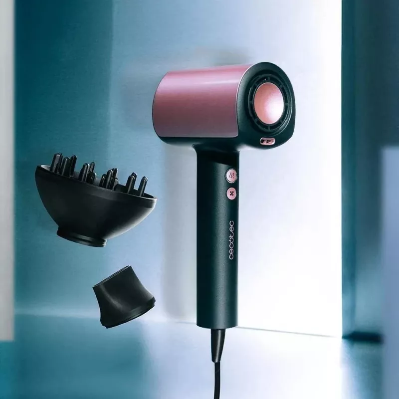 Cecotec DryGlam Nano Plasma Suszarka do włosów 1600 W Czarny/Różowe Złoto