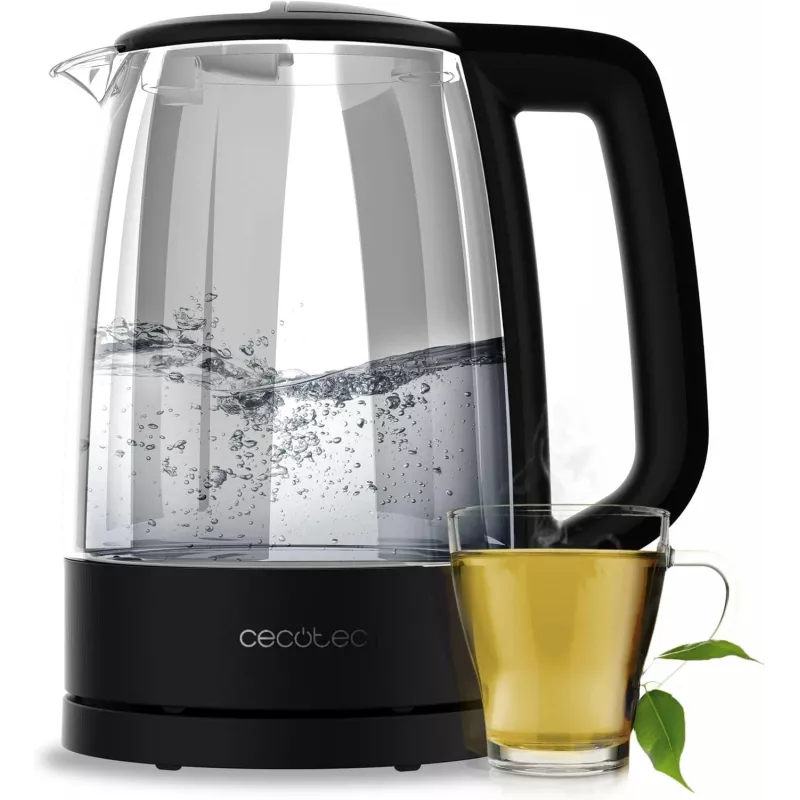 Cecotec ThermoSense 320 Clear Czajnik Elektryczny 2200 W 1.7 L Szkło Czarny/Przezroczysty
