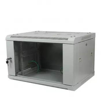 ALLNET 19-calowa obudowa ścienna 18U 1-częściowa Głęb.600mm Jasnoszara w płaskim pakiecie seria SMA