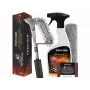 Frischer Barbecue Cleaning Kit - Heavy-Duty Degreaser Spray, Stainless Steel Brush & Scraper, Scouring Sponge, Protective Gloves